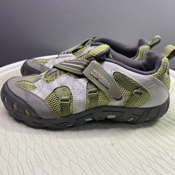 Merrell Waterpro Z-Rap Junior-kids Hiking‎ Shoes Olive Green/Gray Size 5US - Picture 6 of 11